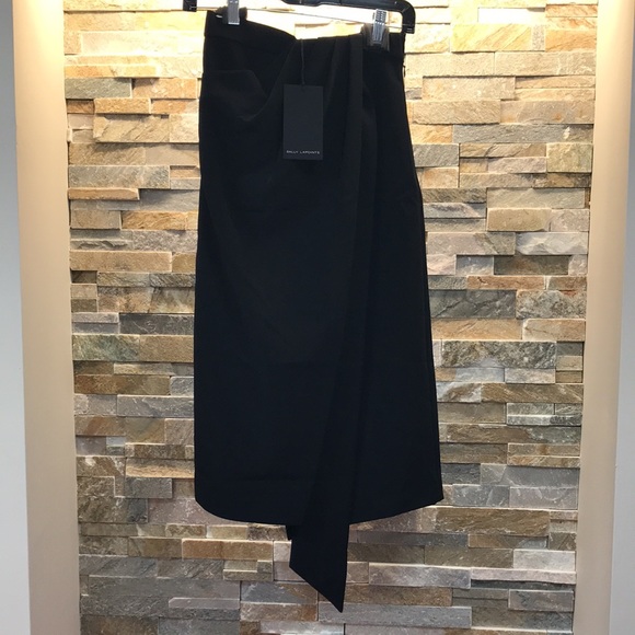 💎🔥 SALLY LA POINTE  Wrap Midi Skirt - Picture 2 of 10